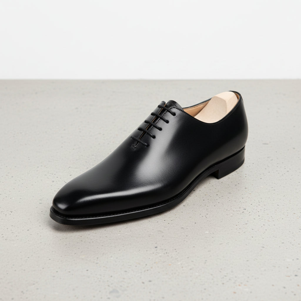 Men's Black Leather Formal Oxford Shoes